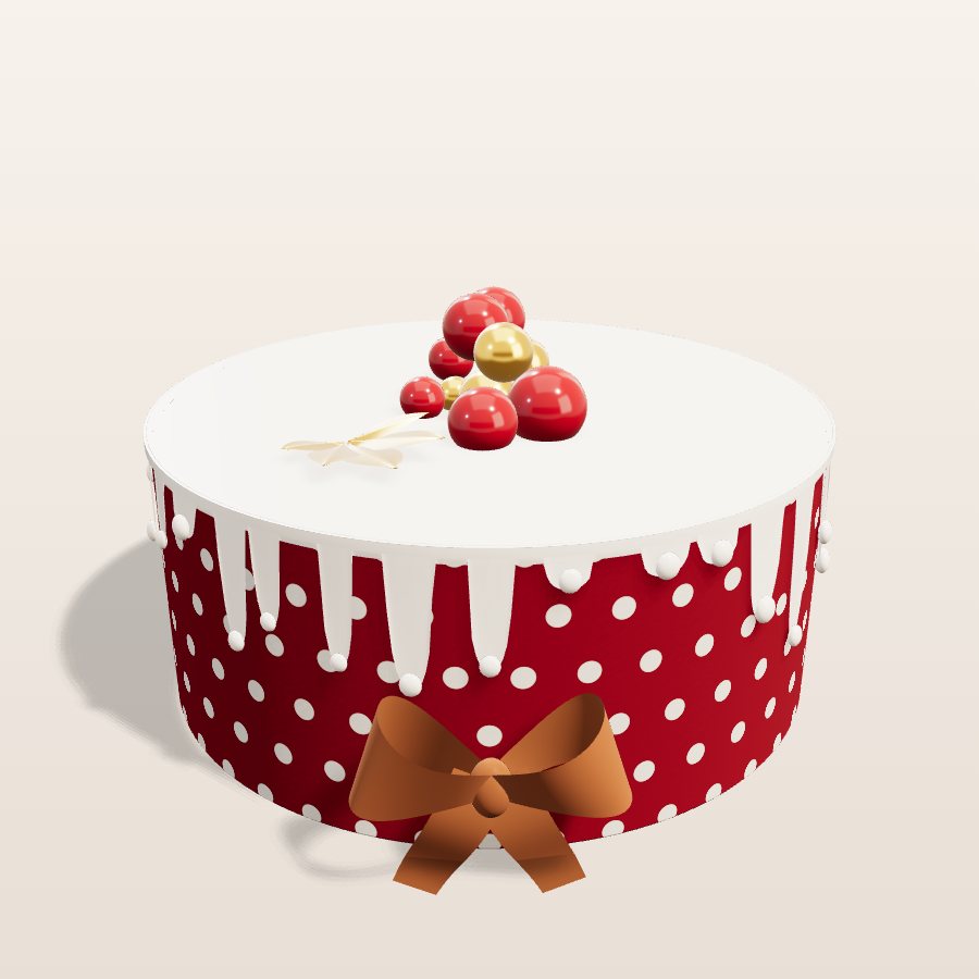 Christmas velvet — 3D cake model