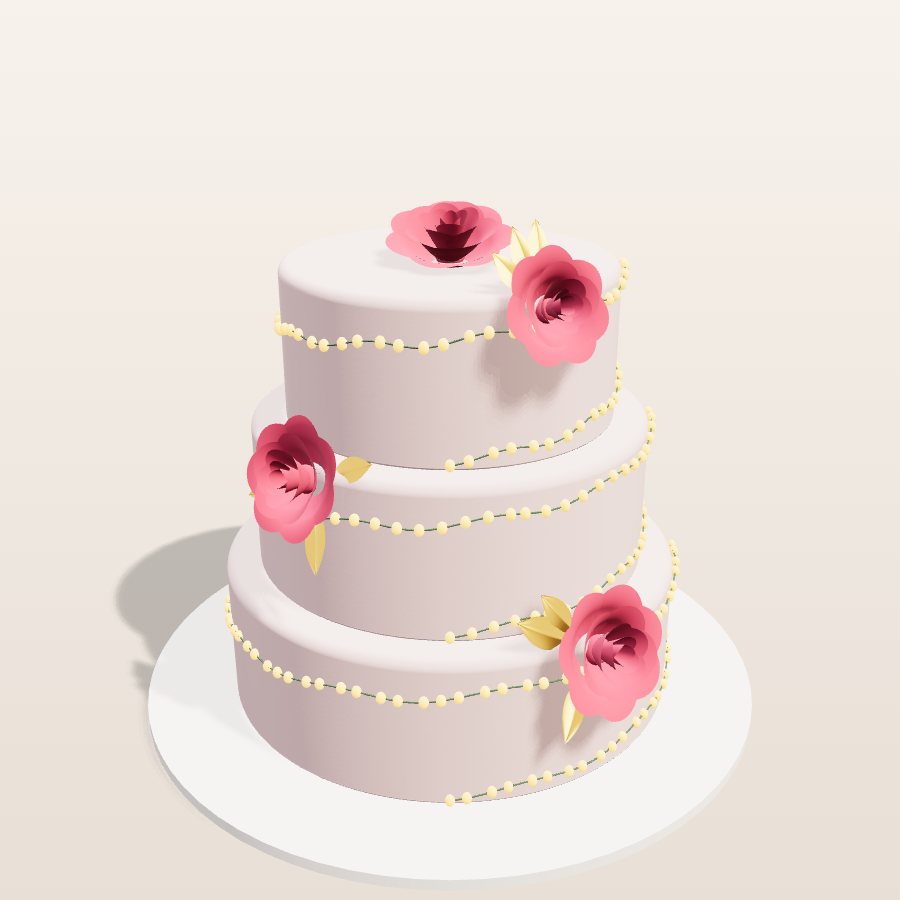 Fairy lights — 3D cake model
