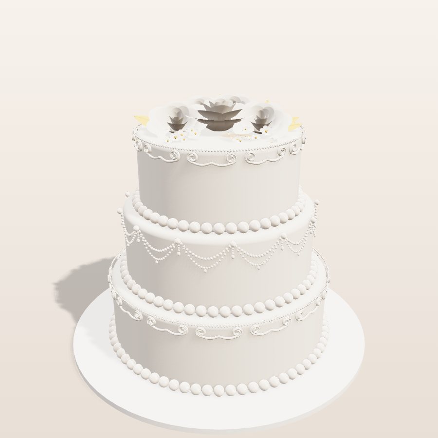 Lambeth wedding — 3D cake model