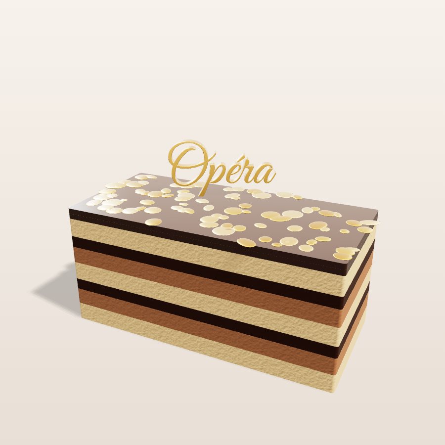 Opera bar — 3D cake model