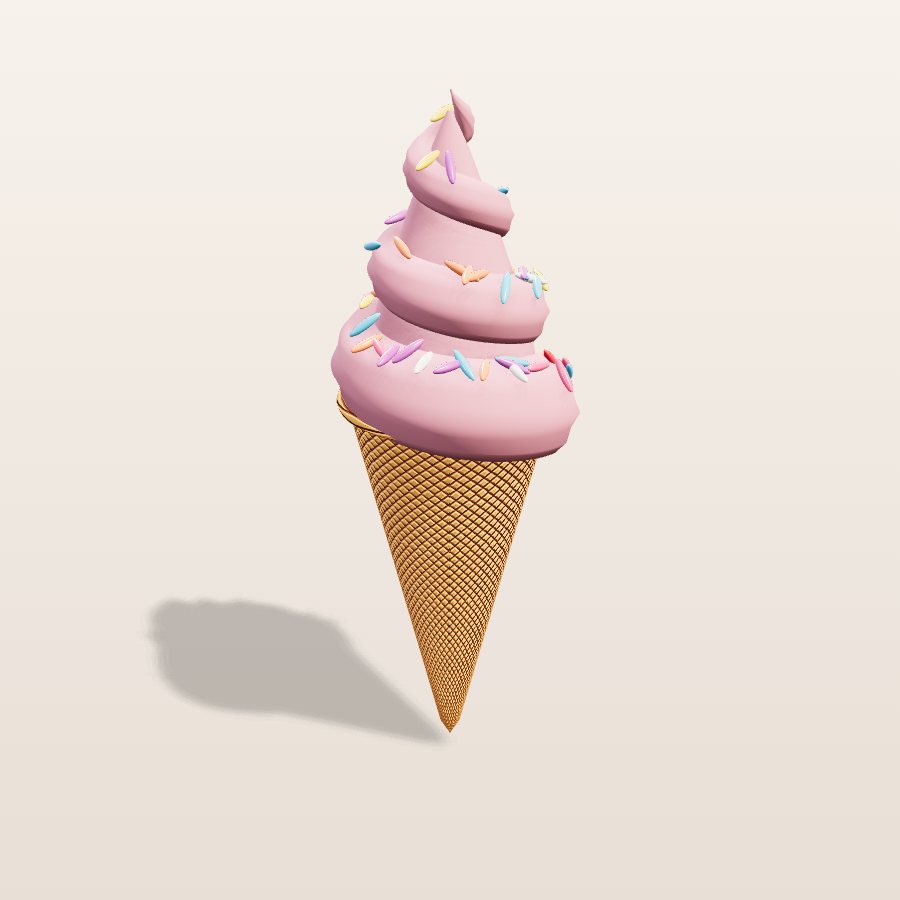Soft serve — 3D cake model